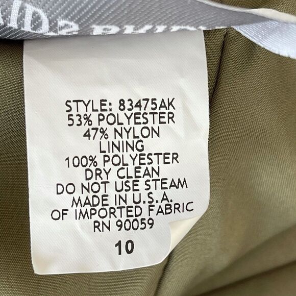 David's Bridal Halter Green Balloon Dress - Picture 3 of 4